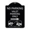 Signmission No Parking Valet Parking Only Heavy-Gauge Aluminum Architectural Sign, 24" x 18", BS-1824-23644 A-DES-BS-1824-23644 - alternate 1